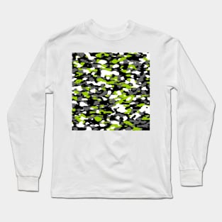 Green Camo pattern digital Camouflage Long Sleeve T-Shirt